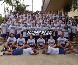 BYU-Hawaii Game Plan participants gather for a team photo. Photo by Daniel Hwang