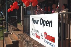 Times owner John Quinn, comanagers Nathan Iha and Wendy Ragmat team up to open the doors of the new Times in Mililani.
