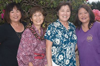 Barbara Fujioka, Kristin Higa, Jeanette Makishima and Shari Fujisaki