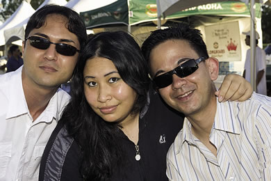 Kevin Nishimura, Blossom Nguyen and Brandon Zakahi