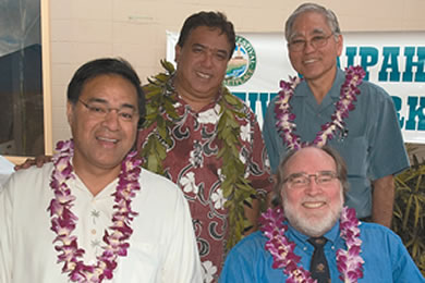 Mayor Mufi Hannemann, Kula Abiva, Guy Tamashiro and U.S. Rep. Neil Abercrombie