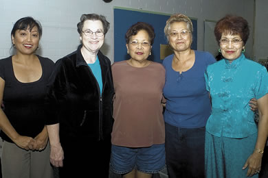 Gretchen Lorenzo, Mary Talon, Rose Layugan, Mae Awana and Perla Alonzo