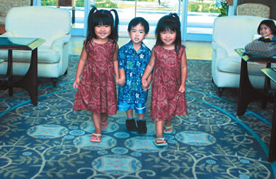 Mia, Jonah and Hailey Kawamura