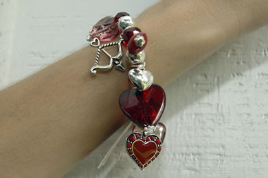 Macy's heart charm bracelet $28
