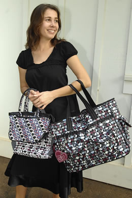 Claire Ligner: Roxy 'better times' bag $34, Roxy 'Maggie' bag $28, Roxy 'Portland' bag $52 from Macy