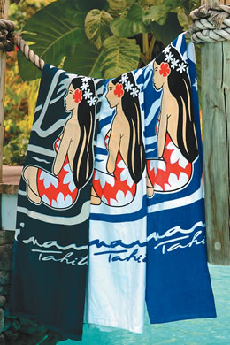 Hinano 'Tahiti Sky' towel $24