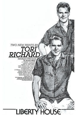 Tori Richard was founded in 1956 by Mort Feldman,