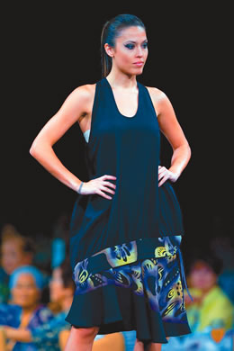 Bridgette Patton: Silk disc line dress $360