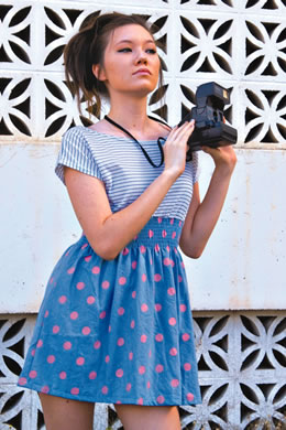 Shanica Gray: Stripe and polka dot dress $34. 