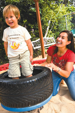 Trini Kaopuiki with son Kala Clark: Little Dew Drops 'Humanitarian in Training' T-shirt $28 to $30
