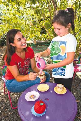 Trini Kaopuiki with daughter Malie Clark: Little Dew Drops 'Smiles Inspire' T-shirt $36