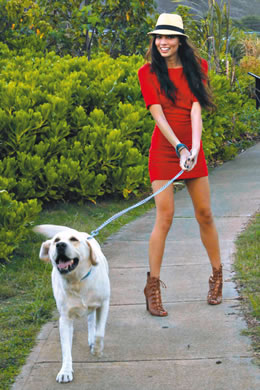 Alyson Kintscher with Nui Sylvester: Florencia Arias 'Olivia' dress in red $94