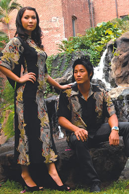 Melissa McMurray: Avanti 'dragon & tiger' dress $99 Royce Hui: Avanti 'dragon & tiger' aloha shirt $