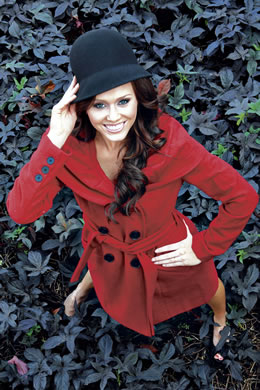 Red coat from Bebe