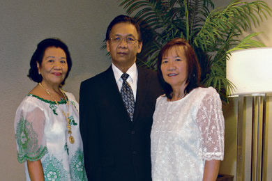 Monica Ramos, and William and Faye Cudal