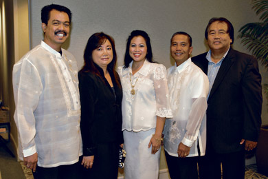 Paul and Mary Ann Alimbuyao, Jennie Subia, George Pascual and Eddie Agas Sr.