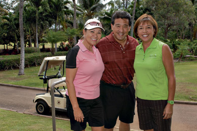Annette Mathias, Robin Yoshimura and Coreene Zablan