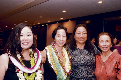 Maureen and Dr. Sally Chang, Geralyn Akamine and Patricia Chang