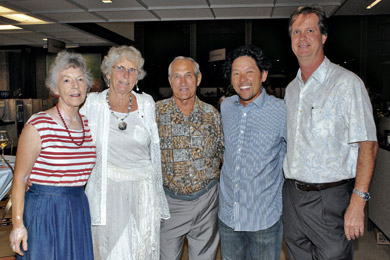 Frankie Jacobs, Barbara and Harry Last, Kelly Sueda and Mike Curtis