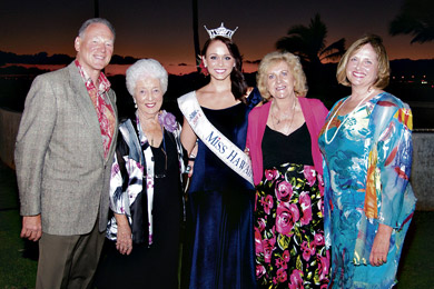 Mark Torreano, Harriet Weissman, Miss Hawaii Lauren Cheape, Diane Conner and Dr. Lauren Rodier