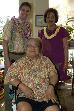 David Hudson, Richard Takara and Sally Ishikawa