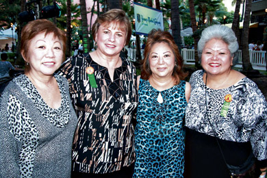 Terri Noborikawa, Marleen Akau, Phyllis Cuskaden and Marsha Chun