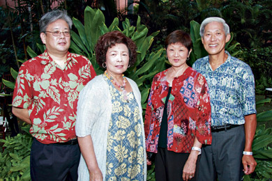 Kevin Sumida, Judy Fong, and Marge and Howard Yuen