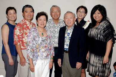 Sandy and Ken Okamoto, Audrey and Ray Tam, Dr. Lawrence Tseu, Ko Miyataki and Robbyn Shim
