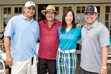 Shawn White, Randy Matsumura, Tracy Wong and Shawn Sablan