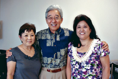 JoAnn Baidack, Gerald Saito and Lisa Sakakida