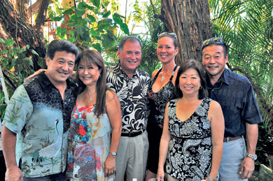 Robin and Lillian Yoshimura, Mike and Sandy Irish, and Trese and Dwight Otani