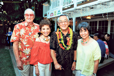Ed and Leilani Keough, and Chief Justice Ronald and Stella Moon