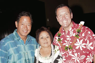 Marcus Oshiro, Karen Shishido and Jai Cunningham