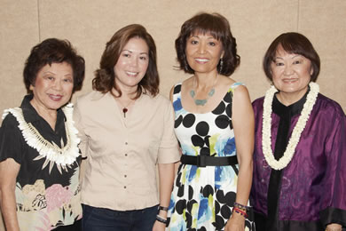 Patsy Young, Lauzanne Oshiro, Donna Mercado Kim and Anne Kobayashi
