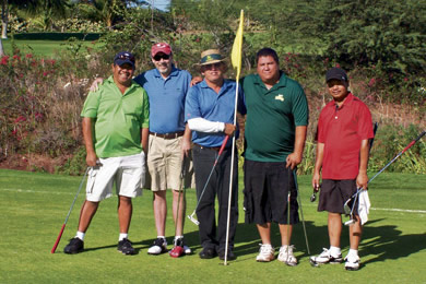 Alfredo Udani Jr., Marty Miller, Ken Souza, Paul Kobayashi and Dennis Udani