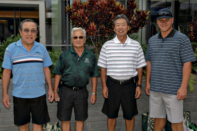 Stanley Okai, Stanley Onishi, Clifford Fujiwara and Raymond Gorman