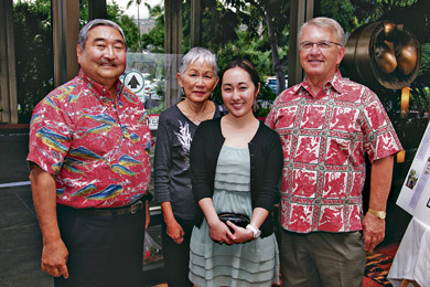 Barry Taniguchi, Marilyn Kamei, Amanda Taniguchi and Joel Determan