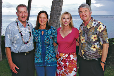 Mayor Peter Carlisle, Sherry Broder, Judy Carlisle and Jon VanDyke