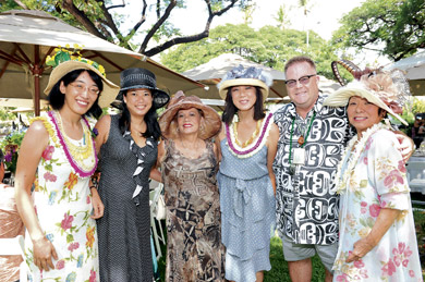 Keiko Kajiwara, Cheryl Loo, Niki Taittinger, Pamela Young, Eric Chandler and Karen Kei Kusumoto
