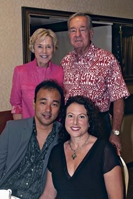 Sue Matthews, Ken Bailey (front) Wade Oshio and Robin Kennedy-Oshio