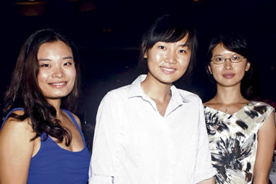 Angela Cai, Yi Ning and Wendy Guo