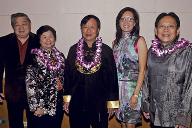 Walter Wong, Diane and Robert Ching, and Anita and Victor Lim