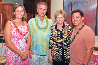 Sue and Kris Gourlay, Barbara Campbell and Jeff Mau