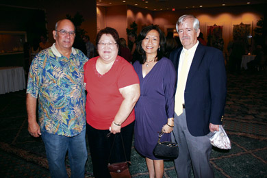 Paul and Kathy Medeiros, and Teresa Makuakane-Dreschsel and Emanuel Dreschsel