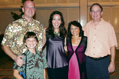 Tony, Hunter and Valerie Schmidt, and Diana and John Sutton