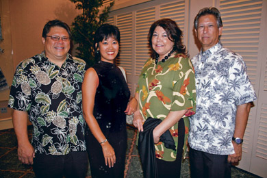 Fred and Lisa Soong, and Lorraine and Ben Leslie