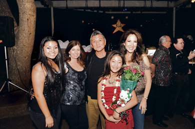 Briana, Sharon and Ron Nagasawa, and Nicki and Cathy Lee