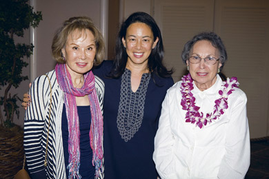Emiko and Debbie Berger and Mildred Courtney