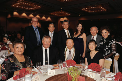 Lucille and Lee Donohue, Dr. Ming Chen, Dr. Aida Wen, (back) Ed Keough, Tony Ng, Ron and Sharon Nag
