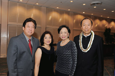 Kyle and Karen Kwock, Kathleen Kong Wong and Ronald T.C. Young